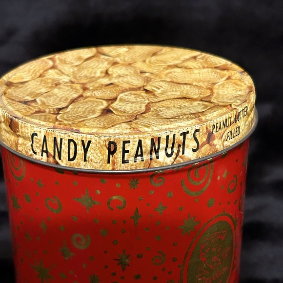 Vintage Red & Gold Peerless Maid Candy peanut tin - Picture 3 of 8